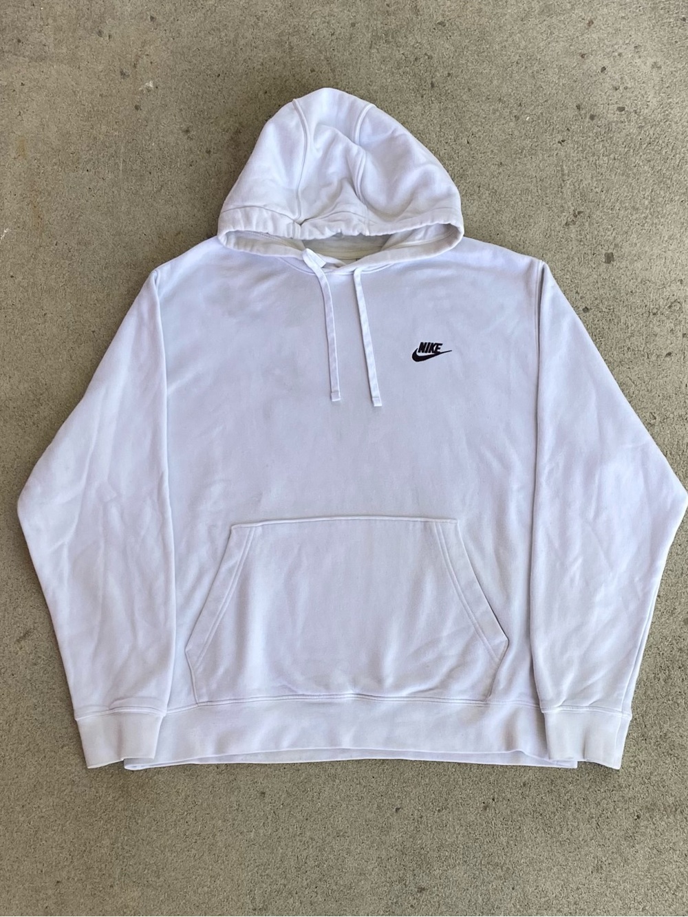 Casual White Nike Swoosh Hoodie